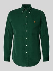 Custom Fit Freizeithemd mit Logo-Stitching von Polo Ralph Lauren Grün - 41