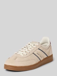 Low Top Sneaker aus echtem Leder Modell 'THE GREENWICH' von Tommy Jeans Beige - 28