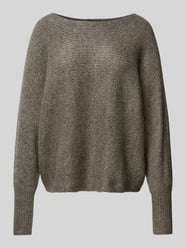 Pullover mit U-Boot-Ausschnitt Modell 'DANIELLA' von Only Braun - 14