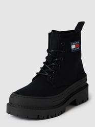 Schnürboots mit Label-Patch Modell 'Tommy Jeans Foxing Boot' von Tommy Jeans Schwarz - 10