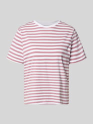 T-shirt z okrągłym dekoltem model 'NORA' od VILA Fuksjowy - 13