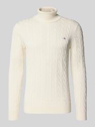 Rollkragenpullover mit Logo-Detail von GANT - 17