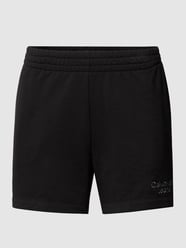 Sweatshorts met logostitching van Calvin Klein Jeans Grijs / zwart - 25