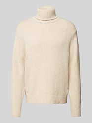 Strickpullover mit Rollkragen Modell 'CODY' von SELECTED HOMME Beige - 15