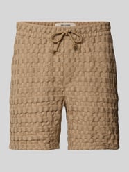 Regular Fit Sweatshorts mit Strukturmuster Modell 'TEL BRADDOCK' von Only & Sons Beige - 27