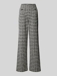 Wide Leg Hose in Bouclé-Optik Modell 'ELAINE' von Raffaello Rossi Schwarz - 36