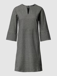 Etuikleid mit V-Ausschnitt Modell 'LOLA' von Weekend Max Mara Grau / Schwarz - 3