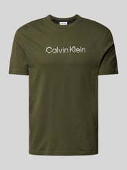 T-Shirt mit Label-Print von CK Calvin Klein Grün - 33