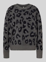 Regular Fit Strickpullover mit Animal Print Modell 'SARA' von Only - 47