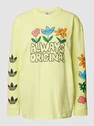 Longsleeve mit Statement-Print von adidas Originals Gelb - 35