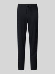Spodnie w kroju slim fit z mieszanki bawełny i lnu model 'BRODY' od Selected Homme - 1