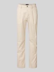 Tapered Fit Chino aus Baumwoll-Mix Model 'MOROT JOGGER' von Marc O'Polo Beige - 13