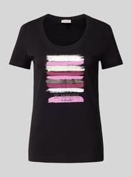 T-Shirt mit Statement-Print von s.Oliver RED LABEL Schwarz - 1