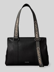 Torba shopper z mieszanki bawełny od CK Calvin Klein - 6