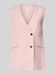 Oversized Weste aus Viskose-Lyocell-Mix Modell 'Franciska' von MSCH Copenhagen Pink - 4