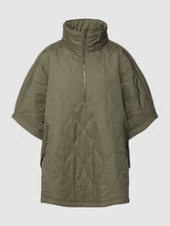 Poncho met opstaande kraag van Jake*s Casual Groen - 1