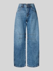 Jeansy o kroju barrel fit z wpuszczanymi kieszeniami od Review - 6