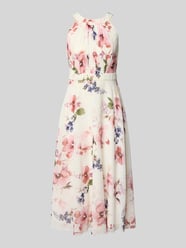 Sukienka midi z kwiatowym nadrukiem allover od Christian Berg Cocktail - 13