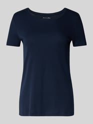 T-Shirt mit geripptem Rundhalsausschnitt von Christian Berg Woman - 13