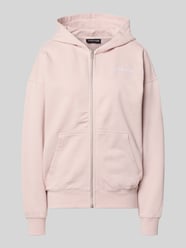 Oversized sweatjack met labelstitching model 'CLARITA' van PEGADOR Fuchsia - 2