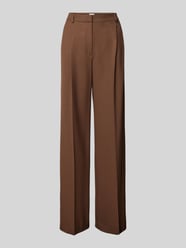 Flared pantalon met bandplooien van Jake*s Collection Groen - 39