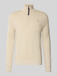 Gebreide pullover met schipperskraag van Lerros Beige - 46