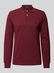 Custom Slim Fit Poloshirt mit Label-Stitching von Polo Ralph Lauren Bordeaux - 13