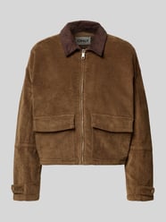 Boxy fit corduroy jack van katoenmix, model 'GLOBAL' van Only - 32