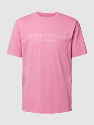 T-shirt z nadrukiem z logo od Marc O'Polo Różowy - 25