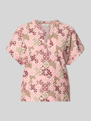 T-shirt o kroju regular fit o fakturze crinkle od s.Oliver RED LABEL - 9