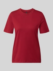 krój regular fit t-shirt z czystej bawełny model 'PAULINA' od VERO MODA - 35