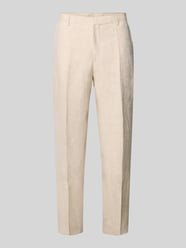 Tapered Anzughose aus reinem Leinen Modell 'H-PERIN' von BOSS Beige - 8