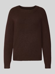 Sweter z dzianiny o kroju regular fit z raglanowymi rękawami model ‘RICA’ od Only - 5