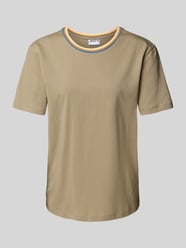 T-Shirt mit geripptem Rundhalsausschnitt von Jake*s Casual - 18