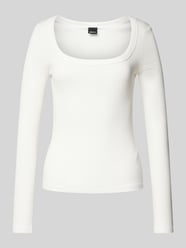 Longsleeve mit Feinripp von Gina Tricot Beige - 4