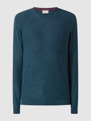 Pullover met opgerolde ronde hals   van NO EXCESS Blauw / turquoise - 47