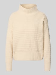 Sweter z dzianiny o kroju regular fit z półgolfem model ‘GLOBE’ od ONLY - 36