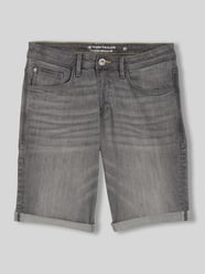 Bermudy jeansy krój regular fit z mieszanka bawełny od Tom Tailor - 20