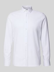 Slim Fit Businesshemd aus Baumwoll-Mix von OLYMP Level 5 - 9