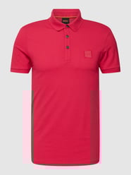 Poloshirt mit Logo-Stitching Modell 'PASSENGER' von BOSS Orange Pink - 38