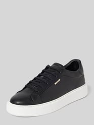 Ledersneaker mit Label-Detail Modell 'ARTEM IN TUMBLED LEATHER' von Antony Morato Schwarz - 11