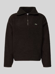 Relaxed Fit Sweatshirt mit Troyer Kragen aus warmen Fleece von Lacoste - 36