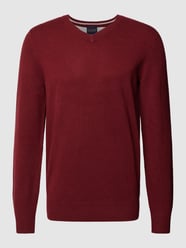 Strickpullover in melierter Optik von Christian Berg Men Rot - 33