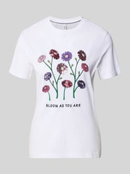 t-shirt o kroju slim fit z czystej bawełny model 'KITA' od ONLY - 17