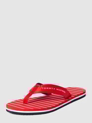 Zehentrenner mit Label-Print von Tommy Hilfiger Rot - 8