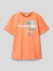 T-Shirt mit Statement-Print von s.Oliver RED LABEL Orange - 22