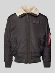 Bomberjacke mit Stehkragen von Alpha Industries Grau - 23