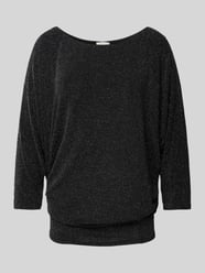 Regular Fit Blusenshirt mit Effektgarn Modell 'PARTY' von Apricot Schwarz - 10