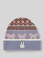 Mütze in Strick-Optik mit Motiv-Stitching Modell 'MIFFY' von DAISY STREET - 20