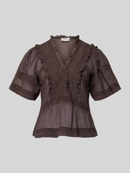 Blusenshirt mit Häkelspitze Modell 'Evienne' von Neo Noir - 16